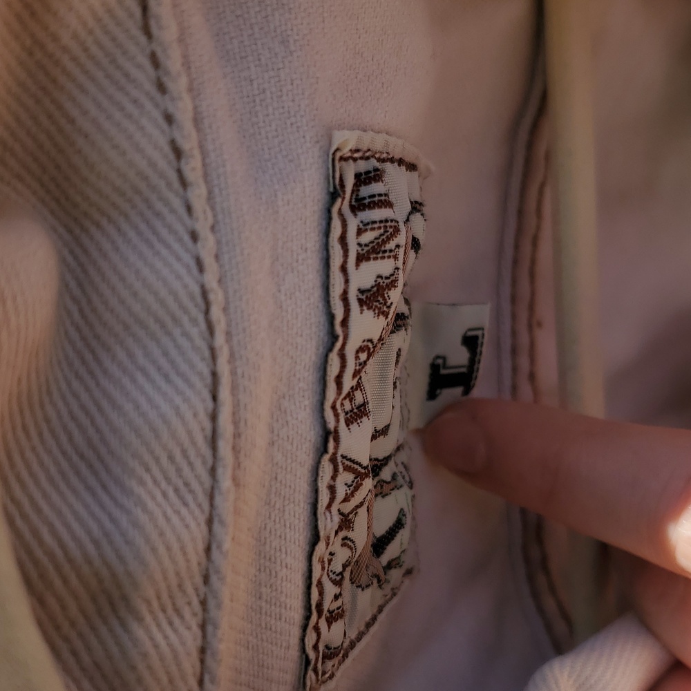 Vintage Lucky Brand Beige Denim Vest - Picture 3 of 4